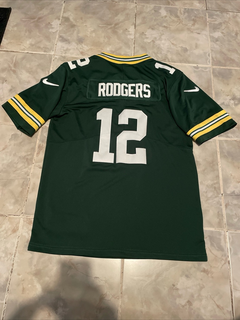 NFL On Field Green Bay Packers Aaron Rodgers #12 Jersey Green Men’s SZ L